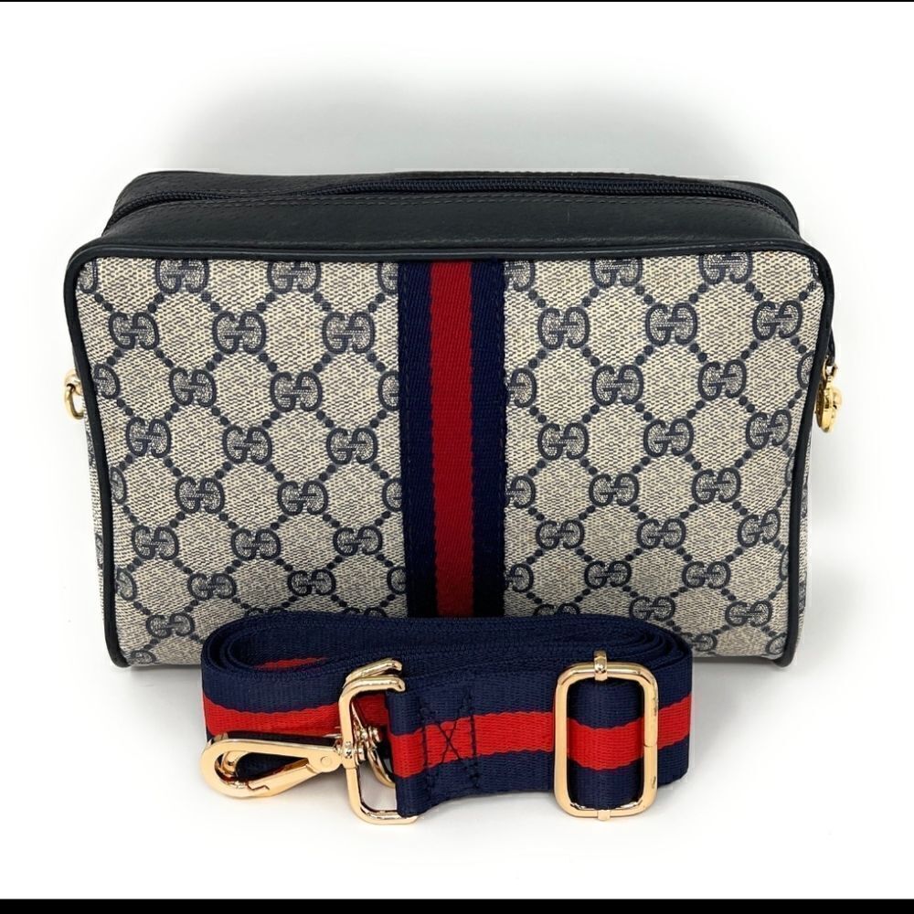 Gucci Camera Bag Clutch Crossbody Bag GG Monogram-Sherry line